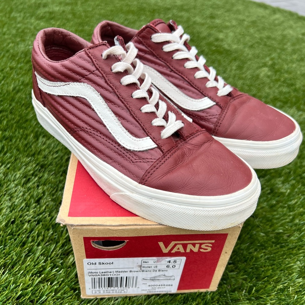 Vans Moto leather Old Skool shoes